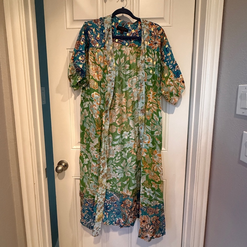Anthropologie Floral Multicolor Kimono